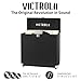 Victrola Collector – Record Storage Case – Holds 30+ Vinyl Turntable Records, Heavy-Duty Hardware, Hinges, & Smart Metal Corners, Portable with Easy-Carry Handle (Black)