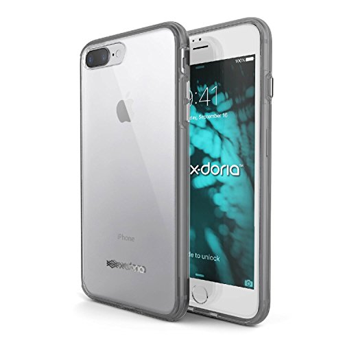 iPhone 8 Plus, iPhone 7 Plus Case, X-Doria ClearVue Series - Protective Shell, Shock-Absorbing Case for Apple iPhone 8 Plus & iPhone 7 Plus, [Smoke]