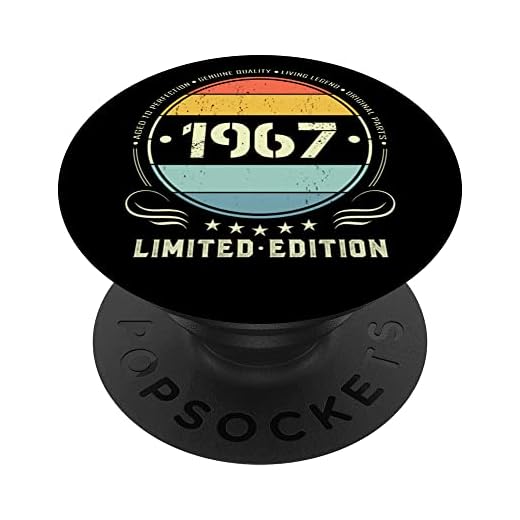 1967 edición limitada 1967 cumpleaños Popsocket para mujeres y hombres PopSockets PopGrip Intercambiable