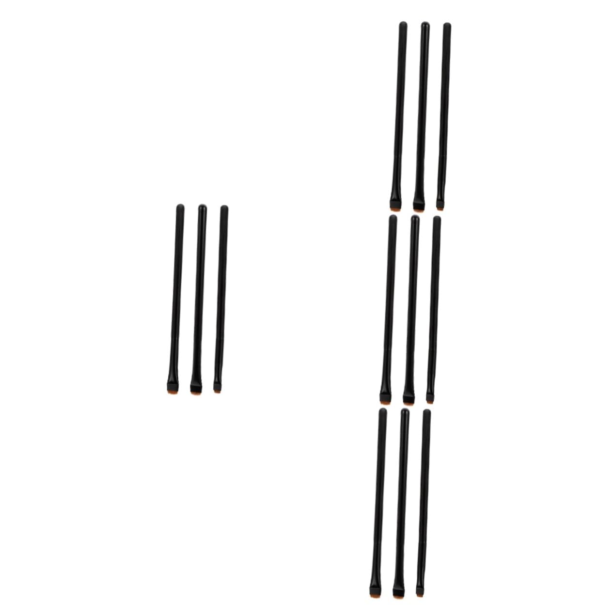 minkissy 12pezzi Pennelli Per Trucco Multi-funzione Per Occhi Setole Di Alta Qualità Per Ombretto e Eyeliner Per Uso Professionale e Quotidiano