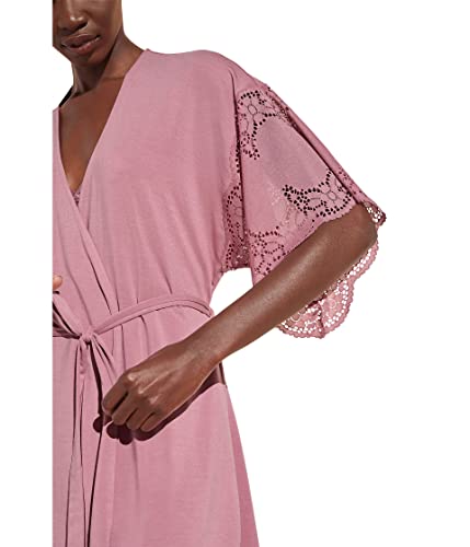 Eberjey Beatrix - The Full Lace Robe Foxglove Xs #TOP2