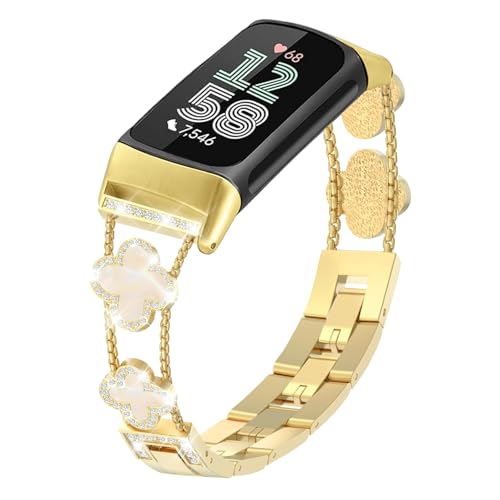 Alociaga �L���L�����^���o���h Fitbit Charge 6/ Charge 5 �����p �h���b�V�[�u���X���b�g �W���G���[�E�H�b�`�o���h Fitbit Charge 6 �t�B�b�g�l�X&�w���X�g���b�J�[�p