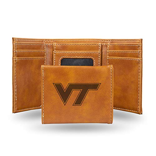 Image of Rico Industries NCAA Laser Engraved Trifold Laser Engraved Tri-Fold Wallet - Men's Accessory