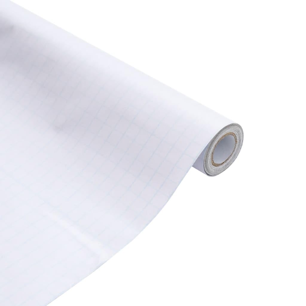 Lámina para ventana de PVC blanco mate, 60 x 500 cm, autoadhesiva, opaca, para baño, dormitorio, oficina, con protección UV y protección contra el calor, recortable
