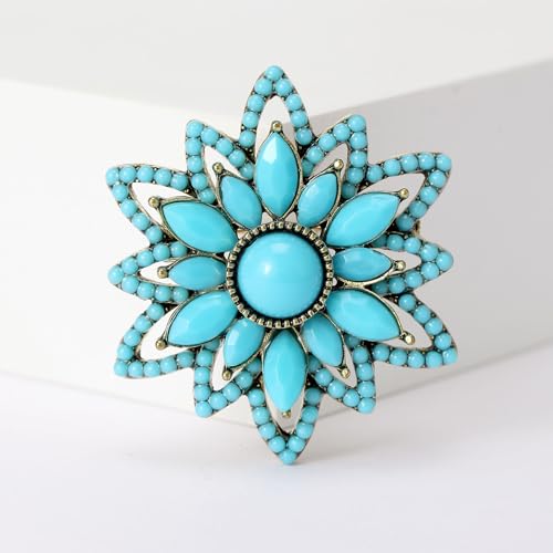 Image of Cameo Brooch Vintage Silver Tone Lady Portrait Brooch Pins for Women Victorian Jewelry Crystal Rhinestone Brooches for Hat Scarf Collar Lapel Handbags Shawls for Christmas