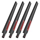 Sxhlseller Antenne WiFi Omnidirectionnelle 8 DBi Améliore la Force du Signal pour RT AC68U AC15 AC3200 AC66U, Matériau ABS, 4 Antennes pour Routeur, Longueur 7,6 Pouces, Convient à Tout Routeur/AP