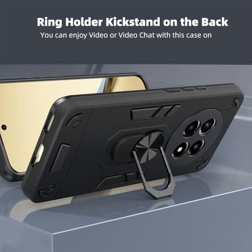 Image of NDCOM for Realme 14 Pro Lite 5G Back Cover | Premium Protective Realme 14 Pro Lite Back Cover | Ring Holder Case