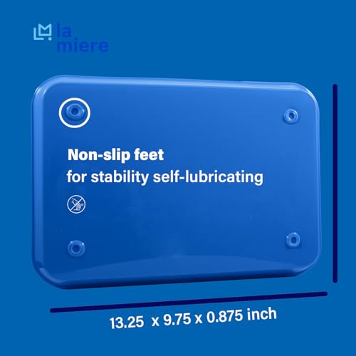 Lot de 20 plateaux plats autoclavables verrouillables pour intervention dentaire Taille B (Ritter), instruments en plastique B-Lok, 34 x 24 x 2 cm (20, bleu électrique) – vue 2