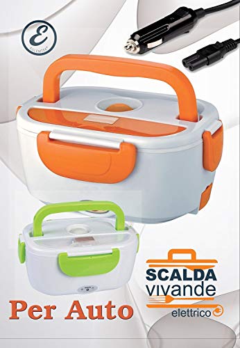 Boîte à Repas Chauffante Electrique de Voiture 12 V, Cuillère, Compartiment amovible - Blanc Cover