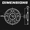 5mm Wheel Spacer for Wheel Alignment 5114.3 73.1mm Bore Diameter Ultra-Thin Precision Fit, Universal Spacer, 2 Pack