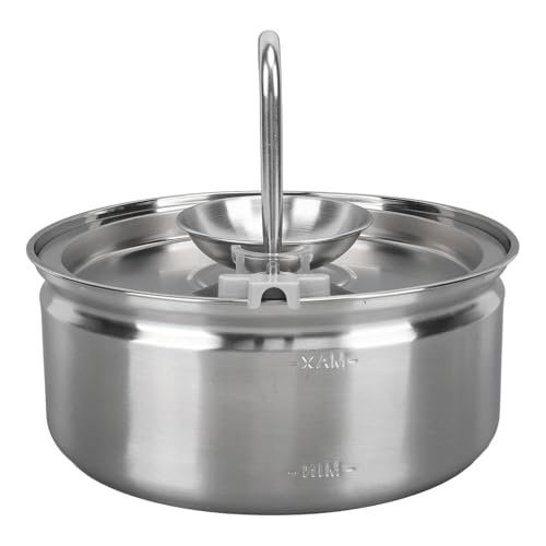 Fuente para agua de acero inox 3.2L para gatos miniatura 4