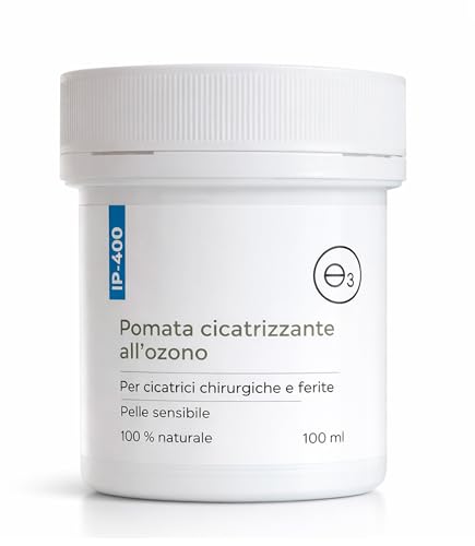 Pomada IP400 Olio di Oliva Vergine Extra Ozonizzato 100 ml crema dermatite atopica cicatrizzante ferite crema cicatrici chirurgiche ozoncreme olio per cicatrici chirurgiche con ozono naturale