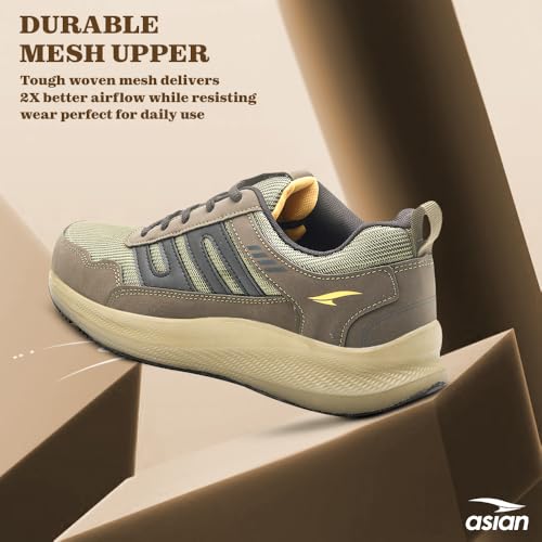Image of ASIAN Men BOSS-02 Running and Casual Wear Running Shoes with Laces, Lightweight and Comfortable Shoes for Men & Boys, Ideal for Sports, Gym, Walking, and Daily Use