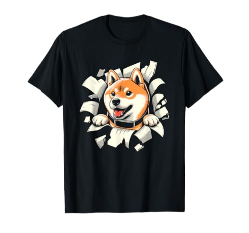 Japanese Shiba Inu Dog Lover Gifts Maglietta Unisex Shiba Inu Giapponese Nero S