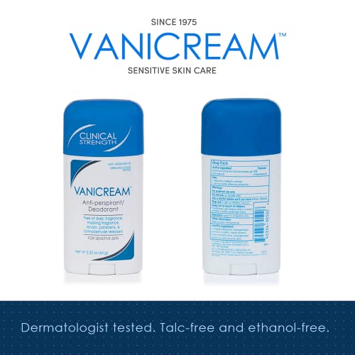Vanicream Anti-Perspirant Deodorant For Sensitive Skin - 2.25 Oz - Clinical-Strength Deodorant With 24-Hour Protection - Unscented #TOP1
