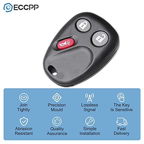 Eccpp Keyless Entry Remote Key Fob For Cadillac For Hummer For Gmc Lhj011 (Pack Of 2) #TOP4
