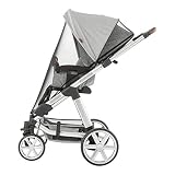 reer ShineSafe Bite 3in1: Sonnenschutz, Insektenschutz und Schlummertuch, universelles Zubehör für Kinderwagen und Buggys, grau, 84131