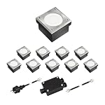 ledscom.de – ledscom.de 10er-Set GX53 Pflasterstein Bodeneinbauleuchte NE