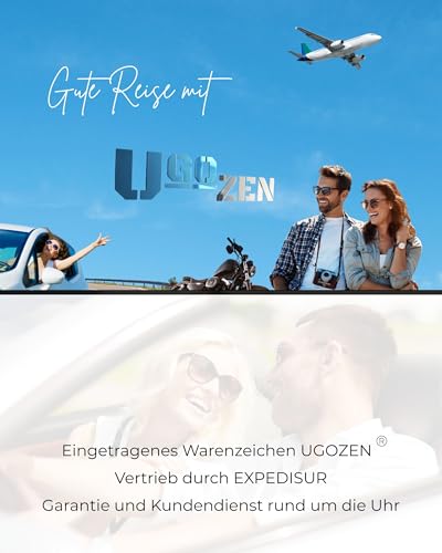 Ugozen Fahrzeugschein Hülle aus hochwertigem Kunstleder - Schutzetui für Zulassungsbescheinigung & Auto Papiere