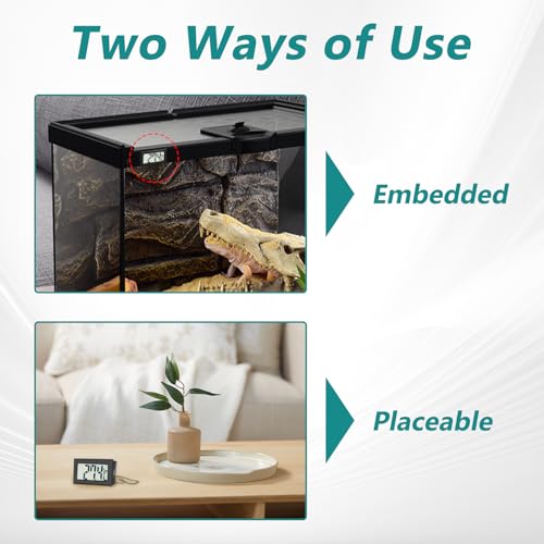 Miniatura 4 de 4 Piezas Termómetro Acuario, Termometro Nevera, Termómetro Digital Mini Con Sonda Externa Impermeable, Sensor Temperatura, Pantalla Lcd, Adecuado Para Refrigerador, Congelador Y Acuario