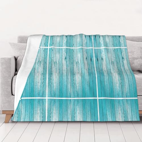 Couverture microfibre chaude 101x76 cm lit flanelle pelucheuse effet bois
