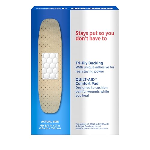 image for Band-Aid Brand Tru-Stay Sheer Strips Adhesive Sterile Bandages for Fir
