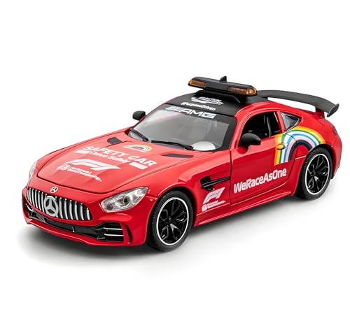 Image of 1:24 Big Size Mercedes-Benz F1 Safety car Scale Model Car - Exclusive Alloy Metal Pull Back Die Cast Car Toy with Openable Doors, Light & Music - Best Gifts【Colors as Per Stock】