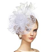 Zinniday Women's 1920s Peacock Feather Masquerade Mask for Halloween & Mardi Gras
