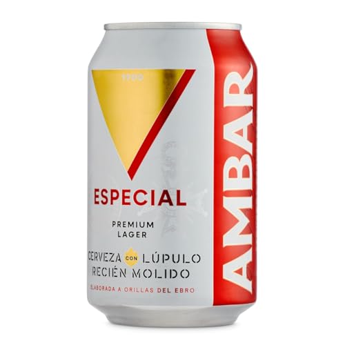 AMBAR cerveza especial lata 33 cl