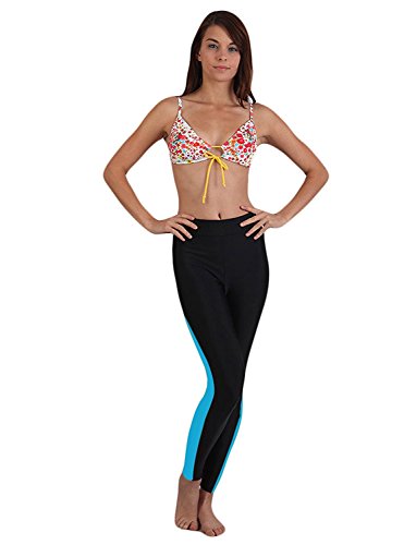 Scodi Swim Pants For Women Surf Leggings High Waisted Water Swimming Tights Long Uv Rashguard Blue #TOP1
