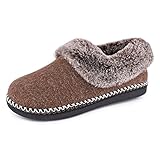 Vielseitige Außensohle: Die strapazierfähige Gummisohle mit neu gestaltetem Profil macht diesen Slipper vielseitig für den Innen- und Außenbereich, so dass Sie überall vom Schlafzimmer außerhalb des Hauses steigen können, ohne die Schuhe zu wechseln