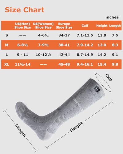 Image of Venustas Heated Socks with Battery for Men Women, Ball-of-Foot Heating