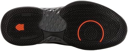 K-Swiss Men's Express Light Pickleball Shoe, Steel Gray/Jet Black/Spicy Orange, 9 M | Image 4