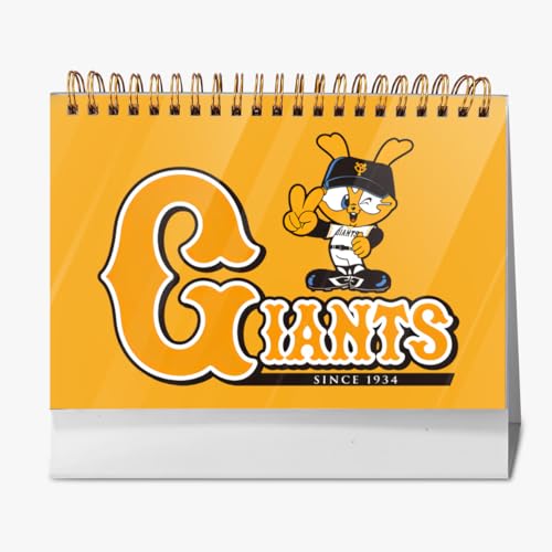 2026年 卓上カレンダー 読売ジャイアンツ 野球応援 デスクトップ カレンダー 小型 月間 書き込み 計画整理用 おしゃれ 記念品 プレゼント 2025年9月?2026年12月