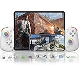 arVin Wireless Gamepad Controller for iPhone/iPad/iOS/Android/Tablet [Within 5-13"]Support Xbox Cloud Gaming/Remote Play/Steam/CODM/Genshin - with Hall Effect Sensing Joystick/RGB Light/Turbo/Back Key