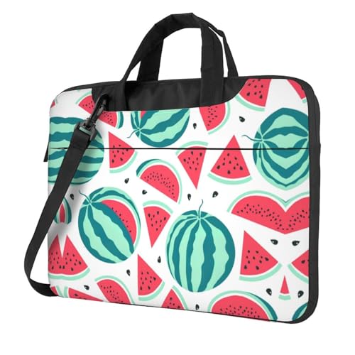 Sac à bandoulière pour ordinateur portable au design pastèque pour colorer vos journées