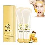 Honey Mask,Honey Tearing Mask Peel,Blackhead Remover Mask，Deep Cleansing and Remove Dead Skin, Blackhead Control & Shrink Pores (2PC)