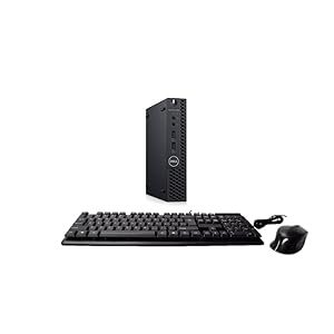 Dell OptiPlex 3060 Tiny Computer Micro Tower PC, procesador Intel Core i5-8500T, RAM DDR4 de 32 GB, SSD NVMe de 512 GB, puerto de pantalla, HDMI, Wi-Fi, teclado y mouse con cable, Windows 11 Pro