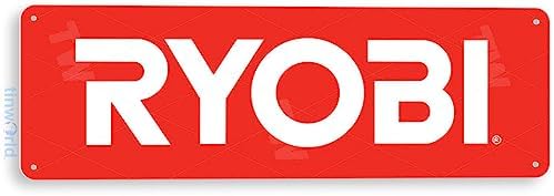 Tinworld Tin Sign: Ryobi Tools Auto Shop Store Metal Decor Garage Toolbox Cave B299 image 4