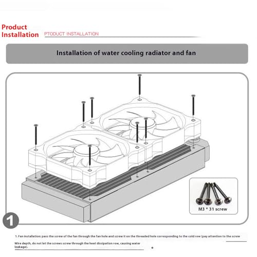 Radiateur refroidissement en aluminium PC avec filetage 1/4 pouce pour ordinateur