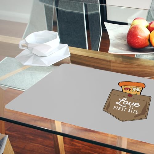 Napperons gris en liège grand format pour protéger votre table - 6