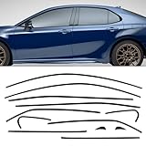 12Pcs Window Trim Compatible with Toyota Camry 2018-2023 Stainless Steel Chrome Window Molding Trim Strip (2018-2024 Camry)