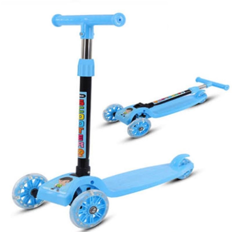 Unibos | 3 Wheel Tri Scooter, Easy Folding System, Height Adjustable Handlebars, Tilt To Turn Steering, Foldable Kick Scooter, Safe and Fun Riding, Kids Aged 3+ Years