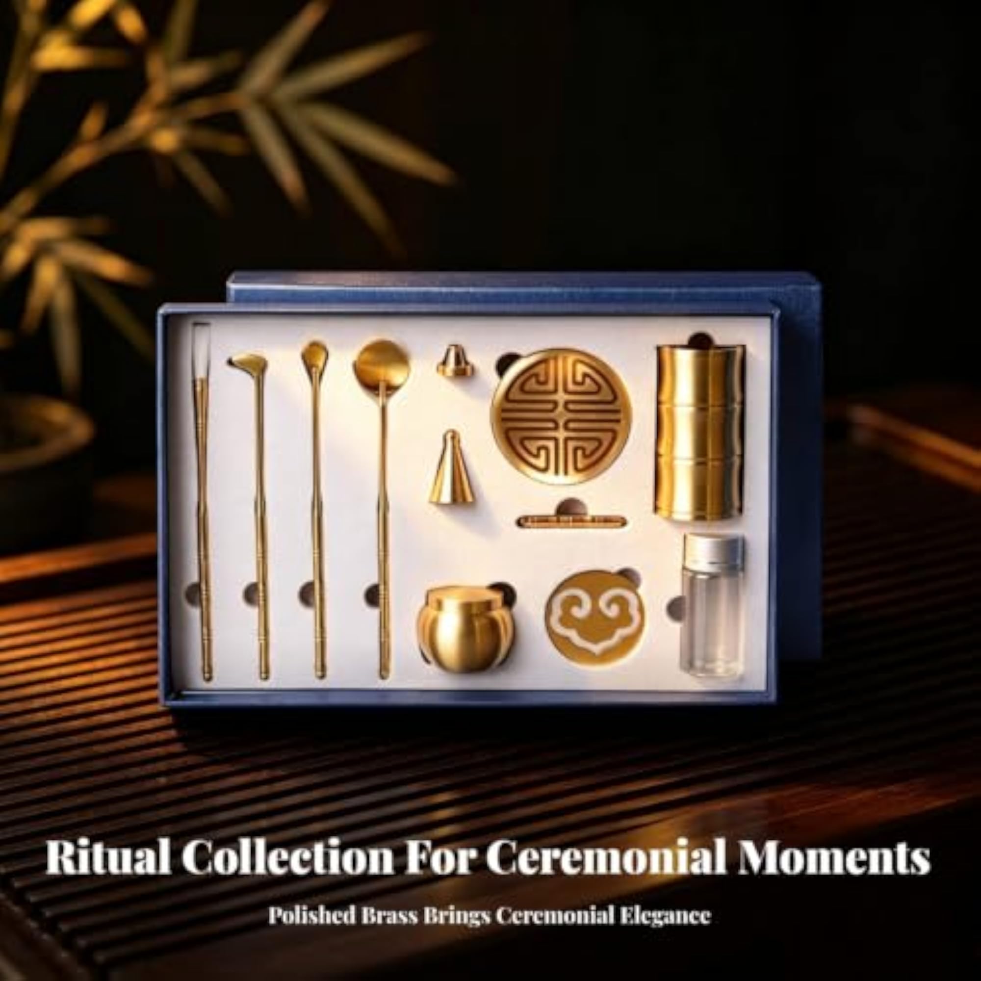 11 Pieces Gold-Tone Incense Making Kit, Gift-Ready Tool Set