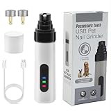 ZIYIME Silent Groom Pro Nail Grinder - Silent Groom Pro for Dogs and Cats, Dog Nail Trimmer with Replacement Grinding Heads, Quick USB Charge(with 2 Replacement Head)