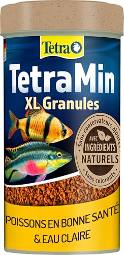TetraMin XL Granules Nutri Evolution - Aliment Complet en Granulés aux Ingrédients Naturels pour Les Grands Poissons Tropicaux – Sans conservateurs ajoutés ni colorants - Boîte PET recyclé - 250 ml