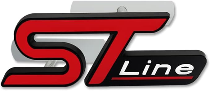 شعار السيارة المعدنية ST Line شبكة أمامية للجسم الجذع الديكور ST ملصق لصائق (Grille)
