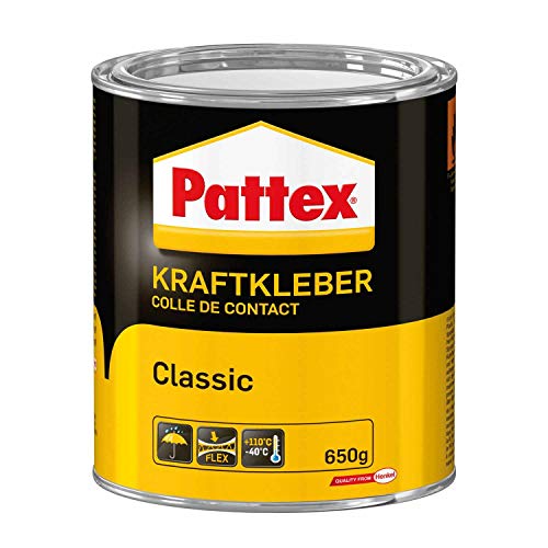 Pattex Kraftkleber Classic, extrem starker Kleber für höchste Festigkeit, Alleskleber für den universellen Einsatz, Spar-Set mit 1x 650g und 3x 1g Sekundenkleber Pattex Ultra Gel, 9HPCL6CP1X