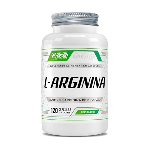 L-arginina 100% Pura 120 Cápsulas 500mg - FNB