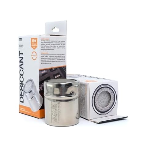 Filament Drying Desiccant (2 Pack) by Slice Engineering | 10X More Powerful Than Silica Gel | Infinitely Rechargeable | Prevent Wet Filament | Fits Perfectly Inside Spools | Made in The USA Cover